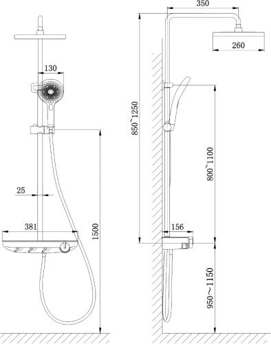 Комплект Акриловая ванна STWORKI Эстерсунд ES18075 без опоры 180x75 см + Ножки + Стойка Драммен в Донецке